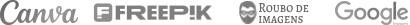 Logotipos: Canva, Freepik, Roubo de Imagens, Google
