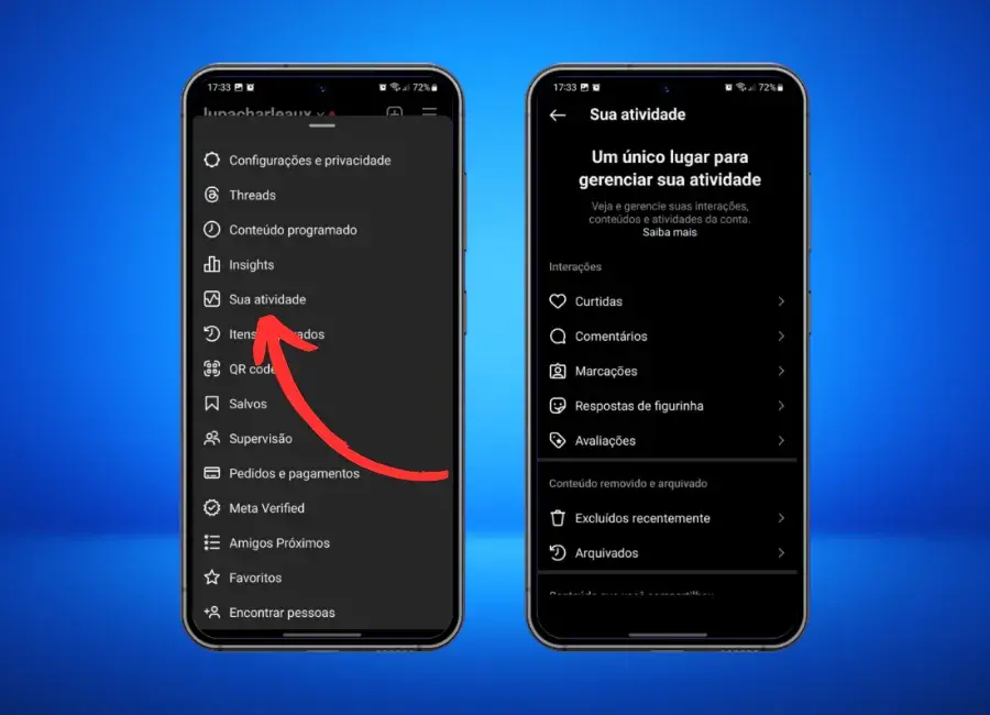 Passo a Passo para Ver Publicações Curtidas no Aplicativo do Instagram - sua atividade
