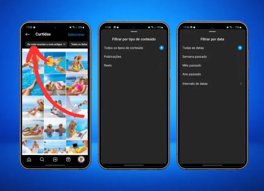 Passo a Passo para Ver Publicações Curtidas no Aplicativo do Instagram - interações