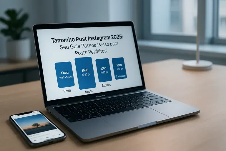 Mosaico de formatos de posts do Instagram com design moderno