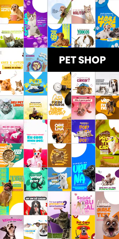 Posts Prontos para PetShop - Publiko - Posts Jurídicos