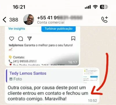 Contrato fechado por post da Publiko